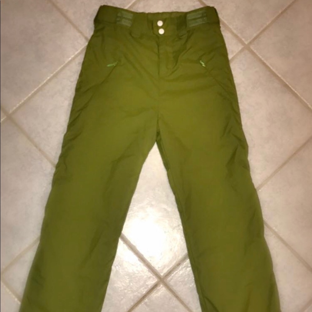 Young Girls Green Billabong Ski & Snowboard Pants
